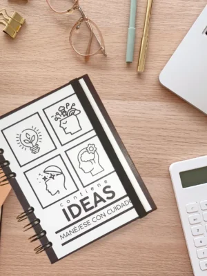 libreta ideas, de papel de piedra