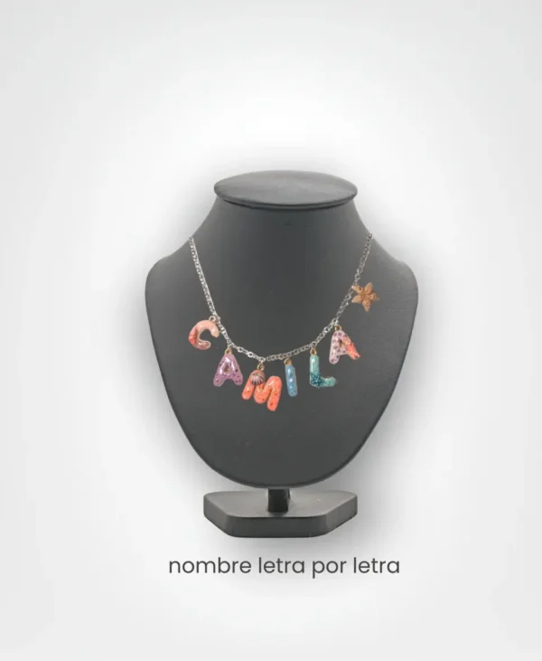 collar personalizable para niña «mundo marino»
