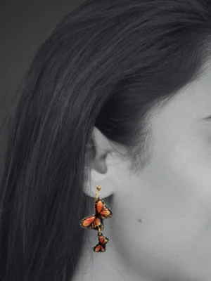 aretes de la colección monarca