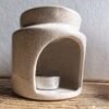 Quemador cilindro granito – incluye dos velitas de té