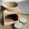 Quemador cubo cantera – incluye dos velitas de té