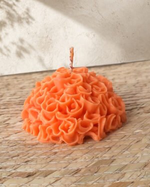 Vela flor de cempasúchil