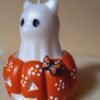 gatito con calabaza Vela de fantasma de gato o perro con calabaza para Día de Muertos - Otoño